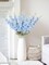 8PCS Blue Delphinium Artificial Flowers 33.5” Larkspur Faux Silk Long Stem Flowers for Tall Vase, Wedding Arrangement, Home Decor, Centerpieces & Party Decorations (Baby Blue)